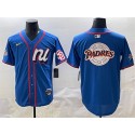 National League San Diego Padres Team Big Logo Blue 2025 All-Star Edition Limited Stitched Jersey
