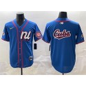 National League Chicago Cubs Team Big Logo Blue 2025 All-Star Edition Limited Stitched Jersey