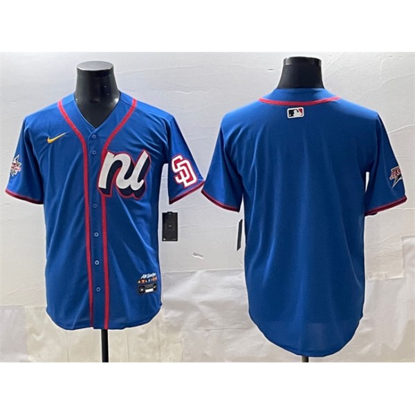 National League San Diego Padres Blank Blue 2025 All-Star Edition Limited Stitched Jersey