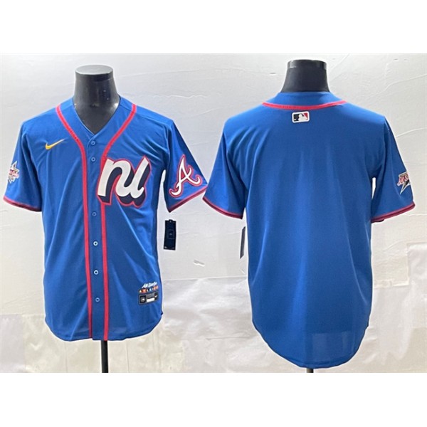 National League Atlanta Braves Blank Blue 2025 All-Star Edition Limited Stitched Jersey