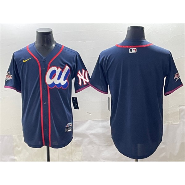 American League New York Yankees Blank Navy 2025 All-Star Edition Limited Stitched Jersey