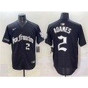 San Francisco Giants #2 Willy Adames Black 'Gothic Fog Edition' Vapor Premier Limited Stitched Jersey