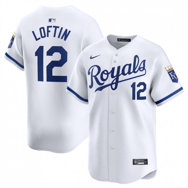 Kansas City Royals #12 Nick Loftin White 2024 Home Limited Stitched Jersey