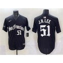 San Francisco Giants #51 Jung Hoo Lee Black 'Gothic Fog Edition' Vapor Premier Limited Stitched Jersey