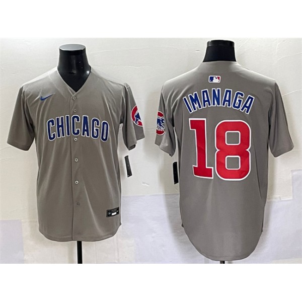 Chicago Cubs #18 Shōta Imanaga Gray Limited Stitched Jersey