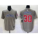 Chicago Cubs #30 Kyle Tucker Gray Limited Stitched Jersey