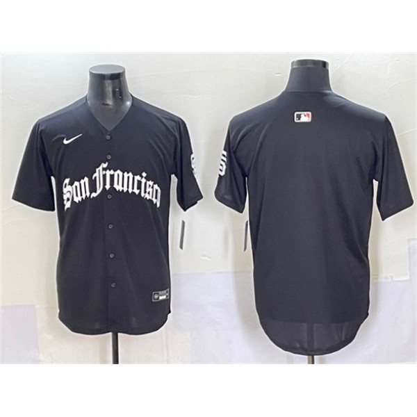 San Francisco Giants Blank Black 'Gothic Fog Edition' Vapor Premier Limited Stitched Jersey