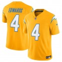 Los Angeles Chargers #4 Taylor Heinicke Gold 2025 F.U.S.E. Alternate Vapor Limited Stitched Jersey