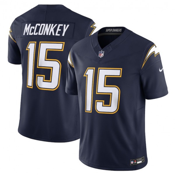 Los Angeles Chargers #15 Ladd McConkey Navy 2025 F.U.S.E. Alternate Vapor Limited Stitched Jersey