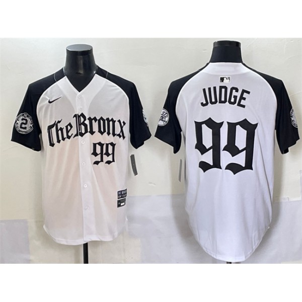New York Yankees #99 Aaron Judge White Black 'Gothic Legacy Edition' Vapor Premier Limited Stitched Jersey