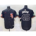 Chicago White Sox #45 Michael Jordan Black Mexico Limited Stitched Jersey