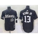 Atlanta Braves #13 Ronald Acuna Jr. Black Gothic South x Outkast Edition Vapor Limited Stitched Jersey