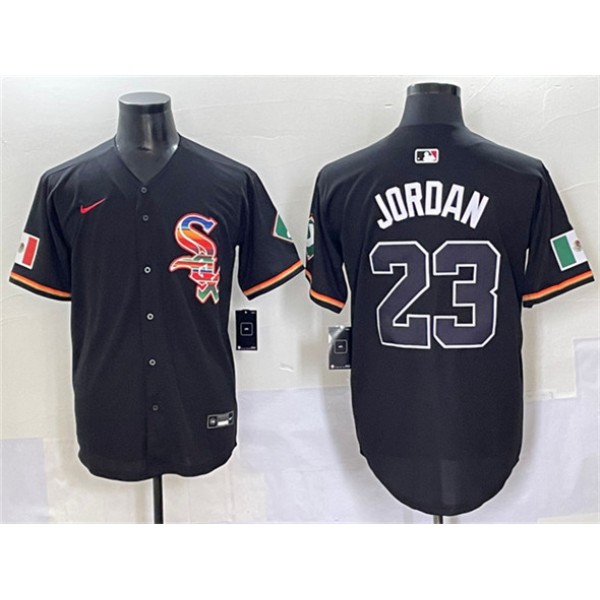 Chicago White Sox #23 Michael Jordan Black Mexico Limited Stitched Jersey
