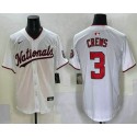 Washington Nationals #3 Dylan Crews White Limited Stitched Jersey