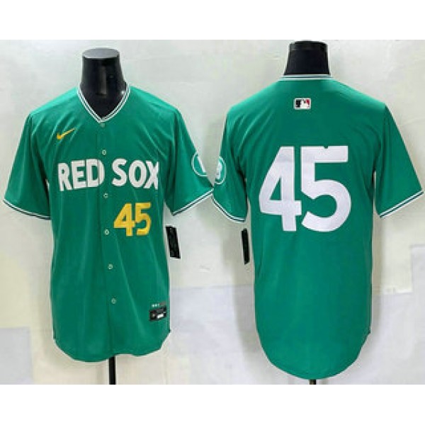 Boston Red Sox #45 Pedro Martinez Green 2025 City Connect Limited Jersey
