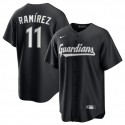 Cleveland Guardians #11 José Ramírez Black Lights Out Limited Stitched Jersey