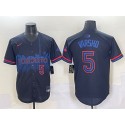Toronto Blue Jays #5 Daulton Varsho Navy 2024 City Connect Limited Stitched Jersey