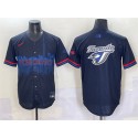 Toronto Blue Jays Team Big Logo Navy 2024 City Connect Limited Stitched Jersey