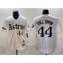 Houston Astros #44 Still Tippin White Gothic 'Houston Born Barrio Raised' Limited Stitched Jersey