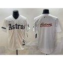 Houston Astros Team Big Logo White Gothic 'Houston Born Barrio Raised' Limited Stitched Jersey