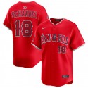 Los Angeles Angels #18 Nolan Schanuel Red Alternate Limited Stitched Jersey