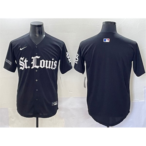 St. Louis Cardinals Blank Black 'Gothic Legacy Edition' Vapor Premier Limited Stitched Jersey
