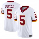 Washington Commanders #5 Jayden Daniels White 2025 F.U.S.E. Throwback Vapor Limited Stitched Jersey