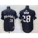Philadelphia Phillies #28 Alec Bohm Black Gothic Vapor Limited Stitched Jersey