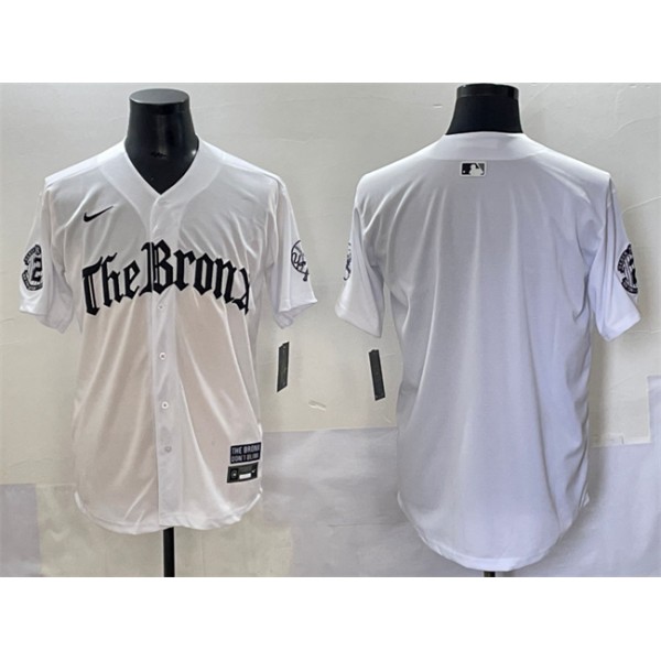 New York Yankees Blank White 'Gothic Legacy Edition' Vapor Premier Limited Stitched Jersey