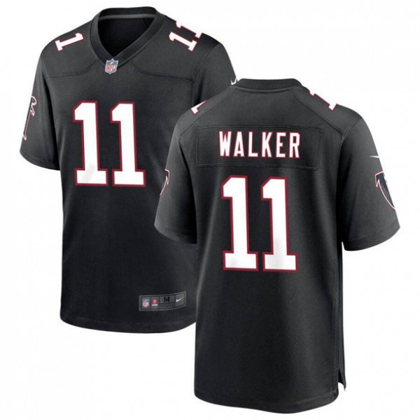 Atlanta Falcons #11 Jalon Walker Black Stitched Game Jersey