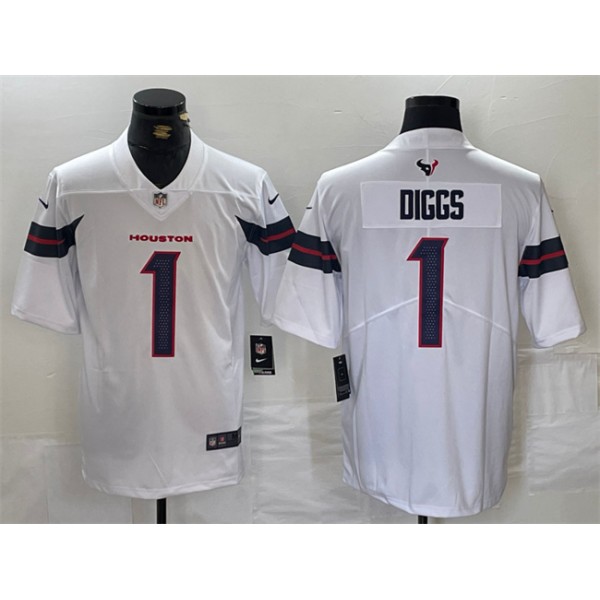 Houston Texans #1 Stefon Diggs White Vapor Untouchable Stitched Jersey