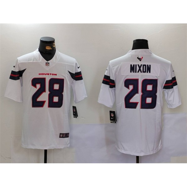 Houston Texans #28 Joe Mixon White Vapor Untouchable Stitched Jersey