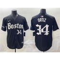 Boston Red Sox #34 David Ortiz Black Gothic Vapor Limited Stitched Jersey