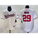 Washington Nationals #29 James Wood White Home Limited Stitched Jersey