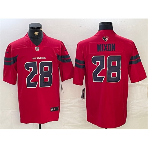 Houston Texans #28 Joe Mixon Red Vapor Untouchable Stitched Jersey