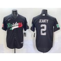 Las Vegas Raiders #2 Ashton Jeanty Black Mexico Cool Base Stitched Jersey