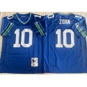 Seattle Seahawks #10 Jim Zorn Royal Throwback Stitched Jersey