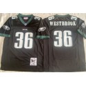 Philadelphia Eagles #36 Brian Westbrook Black Throwback Stitched Jersey