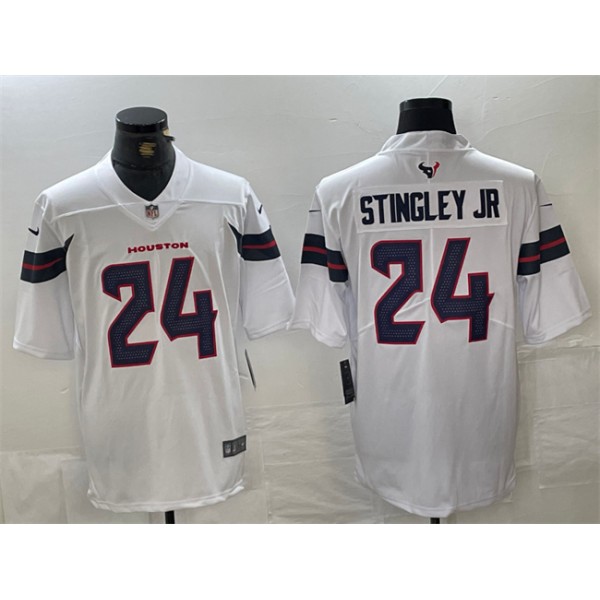 Houston Texans #24 Derek Stingley Jr. White Vapor Untouchable Stitched Jersey