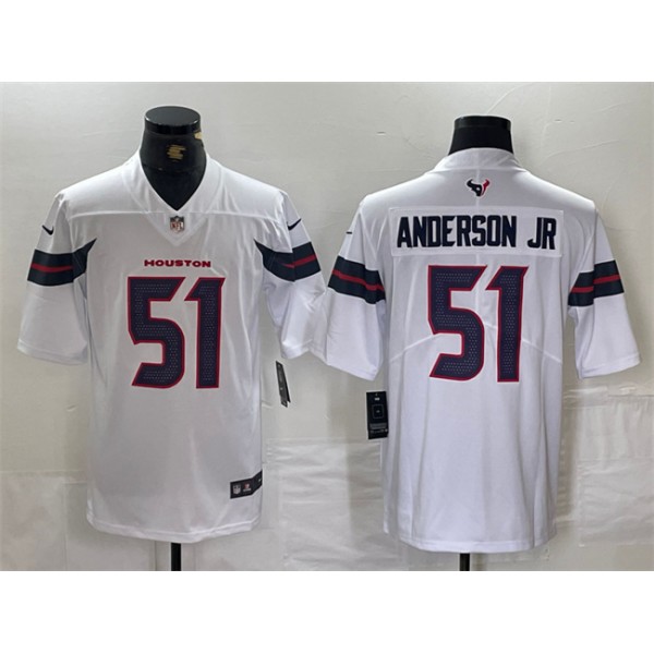 Houston Texans #51 Will Anderson Jr. White Vapor Untouchable Stitched Jersey