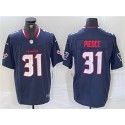 Houston Texans #31 Dameon Pierce Navy F.U.S.E. Vapor Limited Stitched Jersey