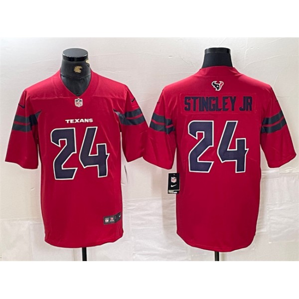 Houston Texans #24 Derek Stingley Jr. Red Vapor Untouchable Stitched Jersey