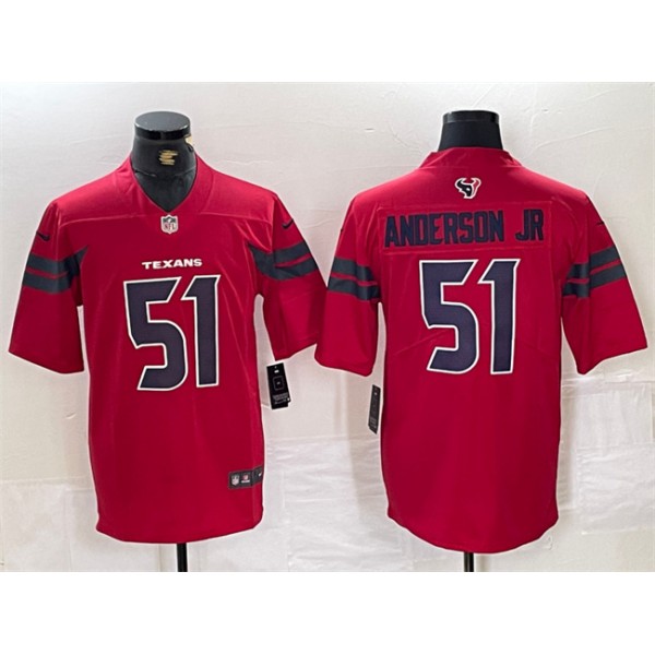 Houston Texans #51 Will Anderson Jr. Red Vapor Untouchable Stitched Jersey