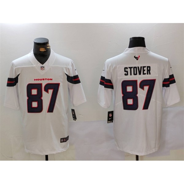 Houston Texans #87 Cade Stover White Vapor Untouchable Stitched Jersey