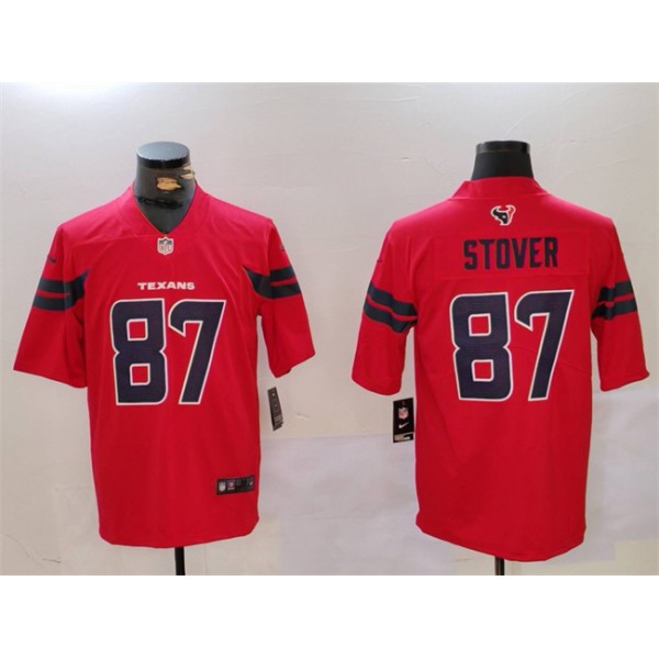 Houston Texans #87 Cade Stover Red Vapor Untouchable Stitched Jersey