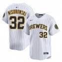 Milwaukee Brewers #32 Jacob Misiorowski White Alternate Limited Stitched Jersey