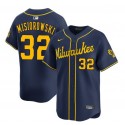 Milwaukee Brewers #32 Jacob Misiorowski Navy Alternate Limited Stitched Jersey