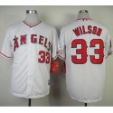 Angels Of Anaheim #33 C.J. Wilson White Cool Base Stitched Jersey