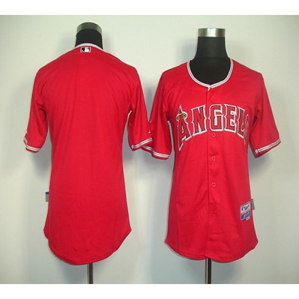 Angels Of Anaheim Blank Red Cool Base Stitched Jersey