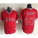 Angels Of Anaheim #27 Mike Trout Red New Cool Base Stitched Jersey